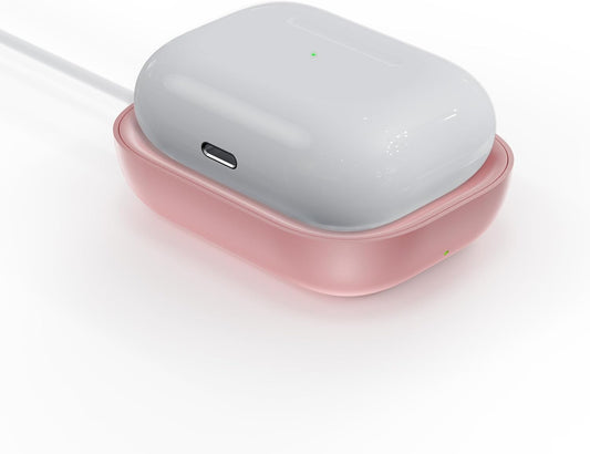 Qi Charger for Airpods 3, Wireless Charger for Apple Airpod 3/Airpods 2/Airpods, Wireless Charging Station for Airpods 3/Airpods Pro Wireless Charging, Wireless Charging Pad for Airpods Pro-Pink